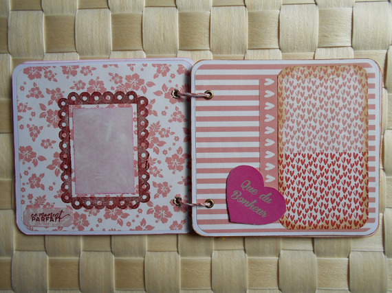 Mini album photos &agrave; compl&eacute;ter "Moments Magiques" tons rose/orange