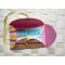 Pochette &agrave; cartes en papier int&eacute;rieur uni rose ext&eacute;rieur motif jaune rose blanc  toujours disponible sur soi