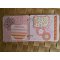Porte-photos images scrap&eacute; rose orange &agrave; compl&eacute;ter "Best mum ever"