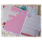 Carnet, album, recueil de po&egrave;mes fleurs d'&eacute;t&eacute; "Happy Mother's day" multicolore bleu rose en papier carton