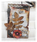 Duo de minis cartes alt&eacute;r&eacute;es scrap&eacute;es vintage gris et fleur rose toutes occasions