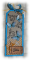 Etiquette carte tag scrap bordur&eacute;e shabby bleu orange beige "Plaisir d'offrir" pour cadeau, f&ecirc;te, amiti&eacute;, amour, anniversaire, remerciement,   