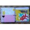 Mini album Amoureux "I Love You" imprim&eacute;s flashy bleu orange jaune rose noir