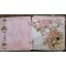 Mini album, grimoire R&eacute;tro "Maman" aux fleurs romantiques shabby rose et beige