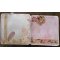 Mini album, grimoire R&eacute;tro "Maman" aux fleurs romantiques shabby rose et beige