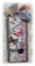 Remerciement toutes occasions carte tag shabby r&eacute;tro tons gris rose lien tissu 