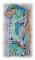 Tag ou carte "Lady sensuelle des ann&eacute;es 1920, Bonheur" en papier mixed media dentelle et fil