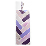 Retrouvez votre page ais&eacute;ment avec ce joli marque-pages pastel violine mauve en papiers