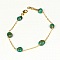 Bracelet Femme Argent plaqu&eacute; Or Turquoise