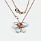 Collier pendentif création Trésor avec perles et pierres fines.