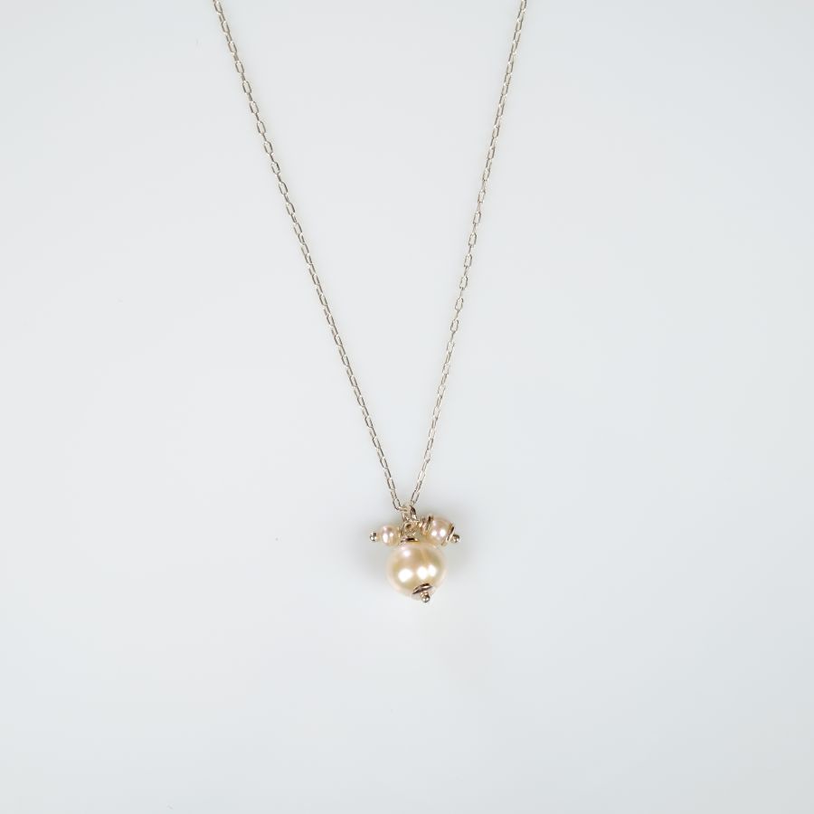 Pendentif Simple Perle en Argent 