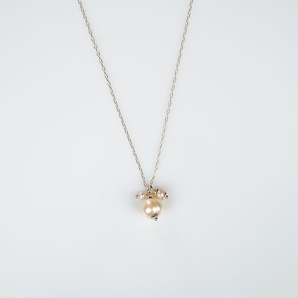 Pendentif Simple Perle en Argent 