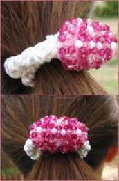 chouchou en perles cristal Swarovski