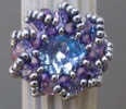Bague Syros bleu irisé en kit