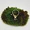 porte cl&eacute; pendentif porte photo personnalisable et perle en p&acirc;te polym&egrave;re vert et rouge