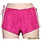 Nuisette lingerie caraco + boxer en soie fuchsia