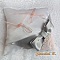 Ensemble coussin mariage romantique porte alliances et jarreti&egrave;re dentelle rose saumon 