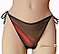 String en mousseline de soie noir et rouge SAINT VALENTIN -promo 10 % pour 2 achet&eacute;s