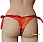 String en soie rubis orange et cuivre