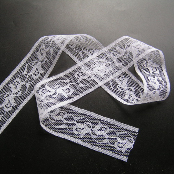 bandeau cheveux fine dentelle blanche accessoire mariage headband  romantique