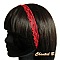 bandeau cheveux fine dentelle rouge perl&eacute;e accessoire mariage headband
