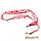 bandeau cheveux headband fine dentelle rouge perl&eacute;e accessoire mariage