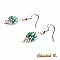boucles d'oreilles mariage perles swarovski cristal perles de verre corail nacr&eacute; et argent