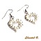 boucles d'oreilles mari&eacute;e coeur perles nacr&eacute;es et argent soir&eacute;e 