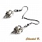 boucles d'oreilles Saint Valentin mariage perles swarovski cristal perles de verre corail nacr&eacute; et argent