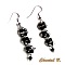 bracelet swarovski noir brillant baroque perles tiss&eacute;es swarovski cristal noir et argent