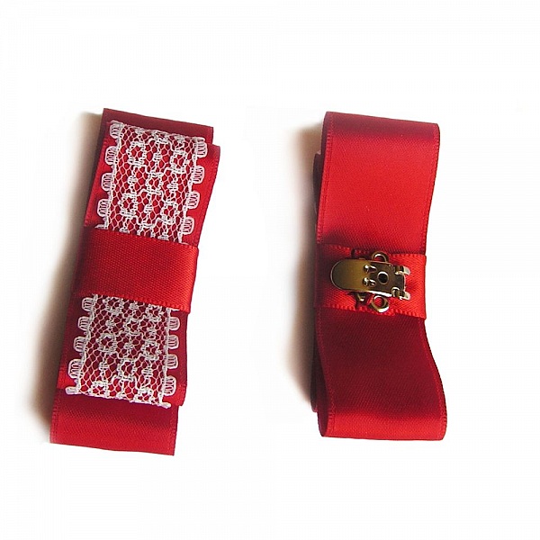clips chaussures accessoire mariage noeud satin anis et dentelle blanche th&egrave;me nature