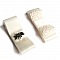 clips chaussures accessoire mariage noeud satin anis et dentelle blanche th&egrave;me nature