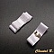 Clips pour chaussures en satin blanc et dentelle faits main.