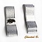 Double nœuds amovibles en ruban satin argent pour chaussures mariage.