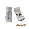 clips chaussures mariage soir&eacute;e c&eacute;r&eacute;monie noeud satin blanc et dentelle lilas accessoire personnalisable