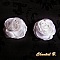 clips chaussures mariage fleur satin blanc et pistils blancs accessoire mariage c&eacute;r&eacute;monie soir&eacute;e