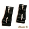 clips chaussures mariage noeud satin noir et argent