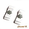 clips chaussures mariage flocon de neige argent noeud satin blanc accessoire c&eacute;r&eacute;monie  th&egrave;me hiver