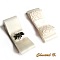 clips chaussures mariage noeud satin et dentelle ivoire mari&eacute;e