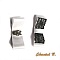 clips chaussures mariage noeud satin blanc et dentelle noire accessoire c&eacute;r&eacute;monie soir&eacute;e baroque