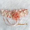 clips chaussures mariage noeud satin et dentelle saumon mari&eacute;e