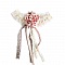 clips chaussures mariage noeud satin mari&eacute;e saumon et argent