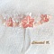clips chaussures mariage noeud satin et dentelle saumon mari&eacute;e