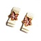 clips chaussures noeud satin ivoire mari&eacute;e et fleur de soie chocolat mariage