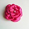 fleur de satin rose fuchsia et perle nacr&eacute;e faite main pour accessoire mariage