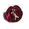 fleur de satin rose fuchsia et pistils faite main pour accessoire mariage