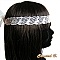  bandeau de cheveux dentelle blanche et strass mari&eacute;e
