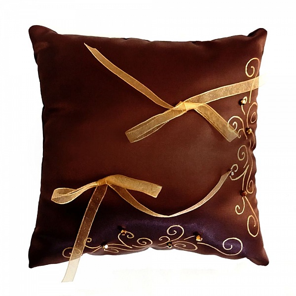 jarreti&egrave;re dentelle ivoire fleur de soie chocolat ruban or