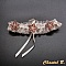 jarreti&egrave;re mariage satin et dentelle ivoire fleurs soie chocolat romantique personnalisable