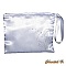 pochette satin blanc mariage arabesque argent et strass